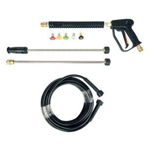 3000 PSI Car Water Power Washer - High Pressure Spray Gun with 2 Wand & 5 Nozzles