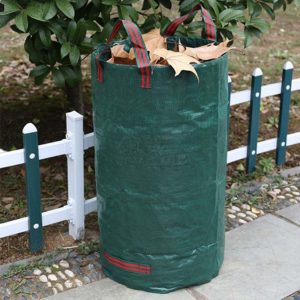 132 Gallon Green Waste Bags, 500L PP, 80x100cm - Pack of 3 - Heavy Duty & Durable