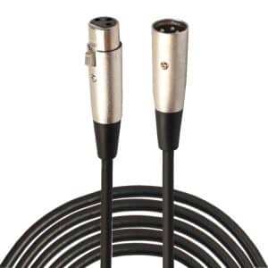 5m Shielded XLR Male to XLR Female MIC Audio Cable - Premium Quality