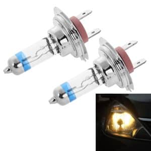 2PCS H7 Xenon Car Headlight Bulbs, 55W 4300K 2100lm Warm White