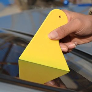 10-Piece Car Window Film Scraper Tool Set -Thickening Sticker Removal (Yellow)