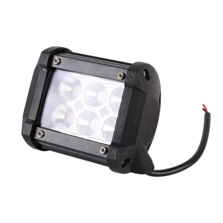 18W 6 LED White Light Floodlight IP67 SUVs Lamp - Waterproof, DC 10-30V 2 18W 6 Led White Light Floodlight Ip67 Suvs Lamp - Waterproof, Dc 10-30V - Image 2