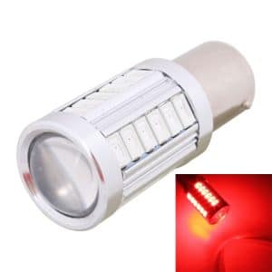 2PCS 1156/BA15S 16.5W LED Red Light Car Brake Lamp Bulb for Vehicles