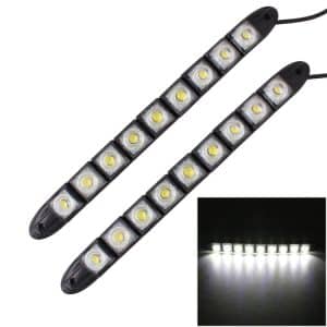 Upgrade your vehicle with 2 PCS 4.5W 9 LED Flexible Snake Car Daytime Running Lights