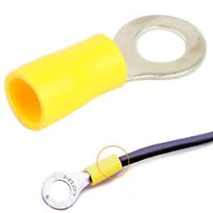 100pcs RV5.5-5.0mm Ring Terminals Kit, Cable Size 2-3mm2 - DIY Essential