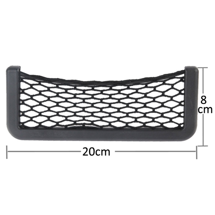 Car Net Pockets 20x8cm String Bag for Auto Storage - Adhesive Straps Included 6 Car Net Pockets 20X8Cm String Bag For Auto Storage - Adhesive Straps Included - Image 6