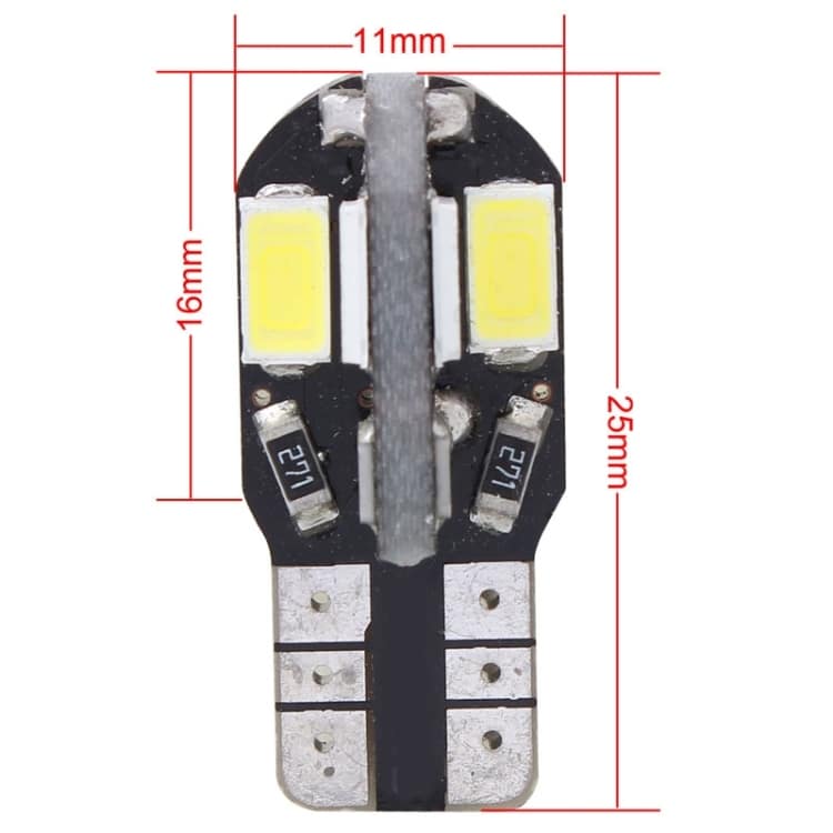 10 PCS T10 4W 280LM White LED Car Clearance Lights, Canbus Decode, 5630 SMD 3 10 Pcs T10 4W 280Lm White Led Car Clearance Lights, Canbus Decode, 5630 Smd - Image 3