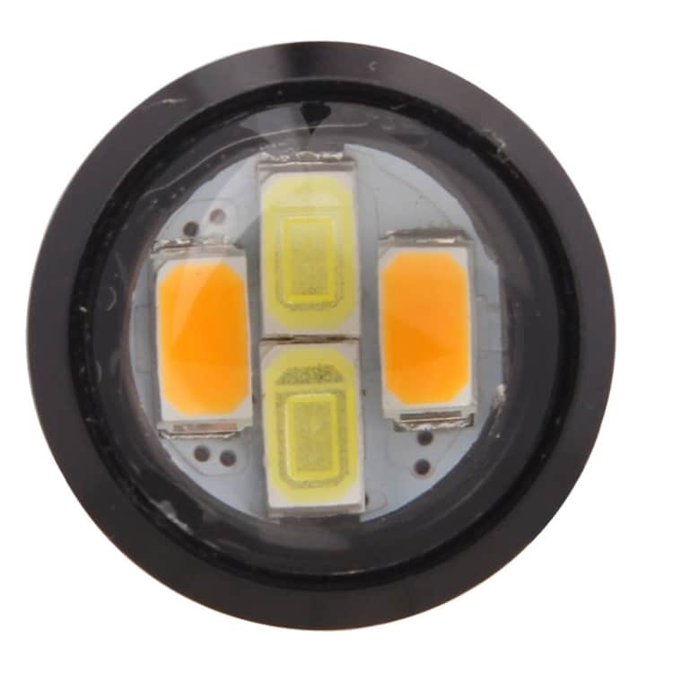 2 Pcs 22.5mm 2W 200LM White + Yellow Light Eagle Eye Car Steering Daytime Running 4 2 Pcs 22.5Mm 2W 200Lm White + Yellow Light Eagle Eye Car Steering Daytime Running - Image 4