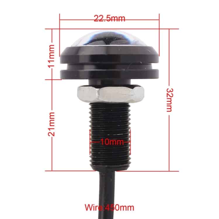 2 Pcs 22.5mm 2W 200LM White + Yellow Light Eagle Eye Car Steering Daytime Running 6 2 Pcs 22.5Mm 2W 200Lm White + Yellow Light Eagle Eye Car Steering Daytime Running - Image 6