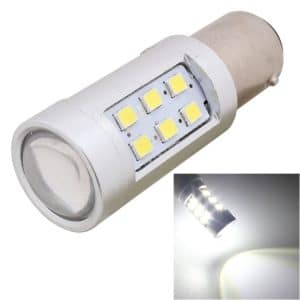 2PCS 1157/BAY15D 4.2W Car Brake Light Bulb, White 630LM 21 LED DC 12V