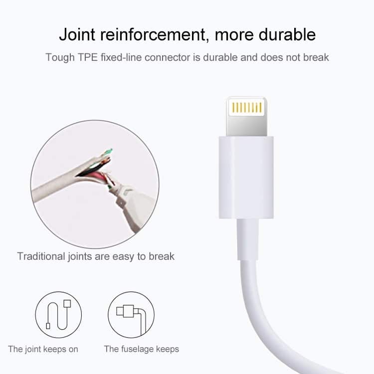 1m High Quality 8 Pin USB Sync Data / Charging Cable for iPhone, iPad 4 S Ip5G 8562W 3.Jpg
