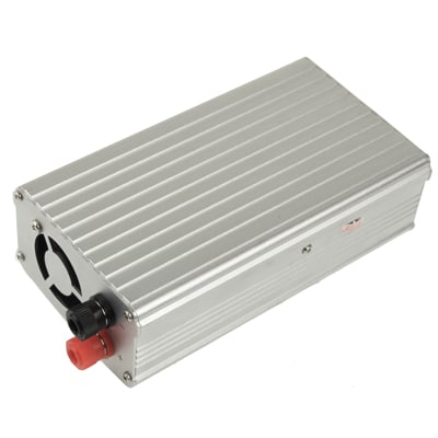 500W Car Power Inverter, DC 12V to AC 220V, USB Port, Silver Finish 3 500W Car Power Inverter, Dc 12V To Ac 220V, Usb Port, Silver Finish - Image 3