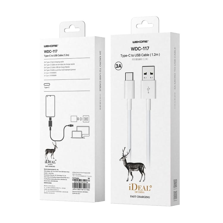 WK WDC-117 3A Micro USB Fast Charging Cable, 1.2m Length - Rapid Charge 4 Sas5918W 3.Jpg