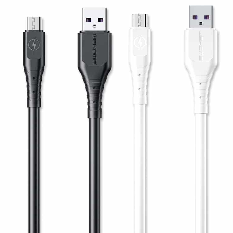 WK Micro USB 6A Fast Charging Data Cable - 1m Length 2 Sas6905 B1.Jpg