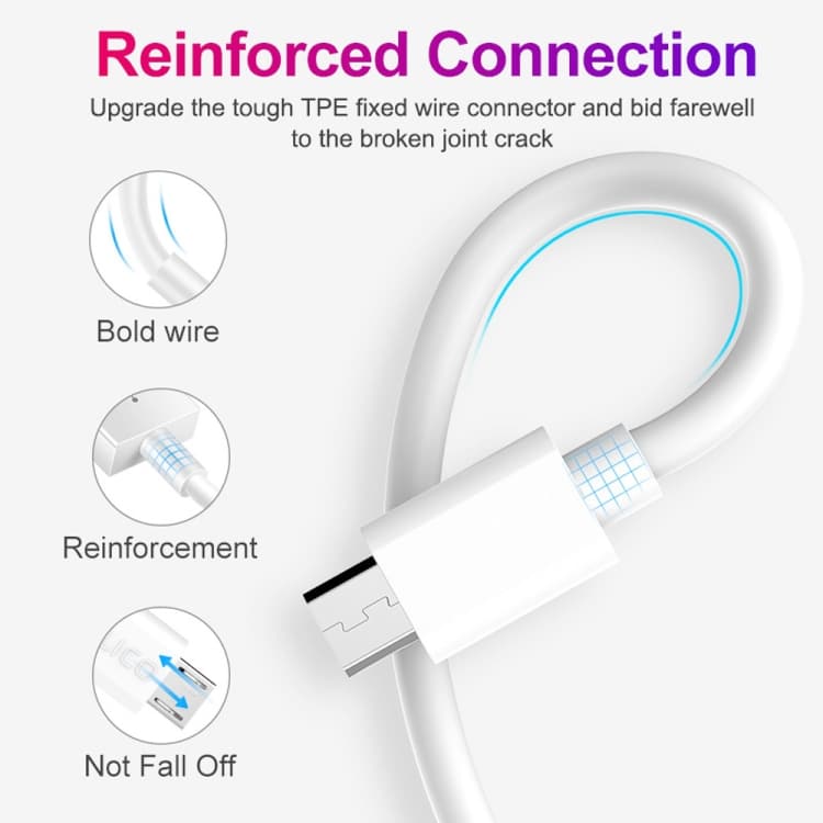 XJ-011 3A USB to Micro USB Cable - 1m Fast Charge, General Public - Charge Faster 5 Sya0013497 4.Jpg