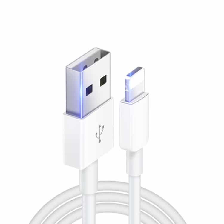 XJ-018 3A USB to 8 Pin Fast Charging Cable - 2m Length - Quick Charge 1 Sya0013522.Jpg