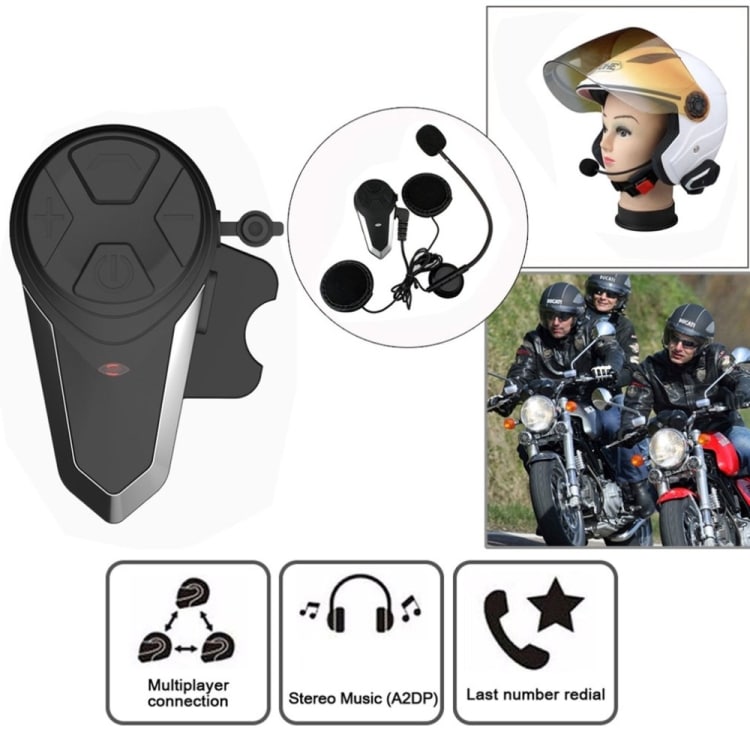 Wireless Helmet Earphone - Waterproof Interphone Walkie-Talkie Kit 5 Wireless Helmet Earphone - Waterproof Interphone Walkie-Talkie Kit - Image 5
