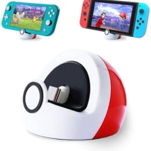 Nintendo Switch Lite Portable Charging Dock Stand for Convenient Gaming • Compatible with NS Nintendo Game Console Mini, Compact Design