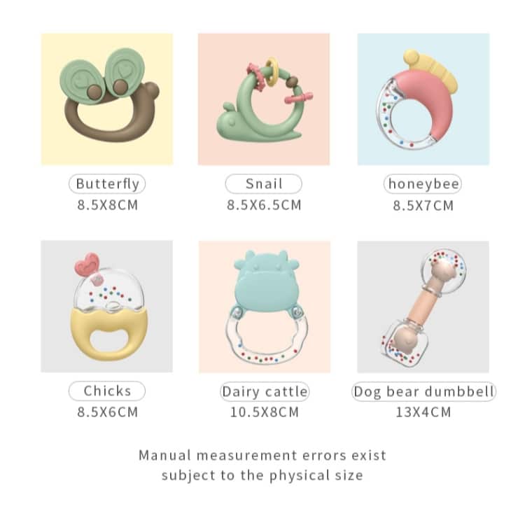 MoFun 2029A 2 in 1 Baby Rattle & Teether Set with Whale Storage Box 5 Mofun 2029A 2 In 1 Baby Rattle &Amp; Teether Set With Whale Storage Box - Image 5