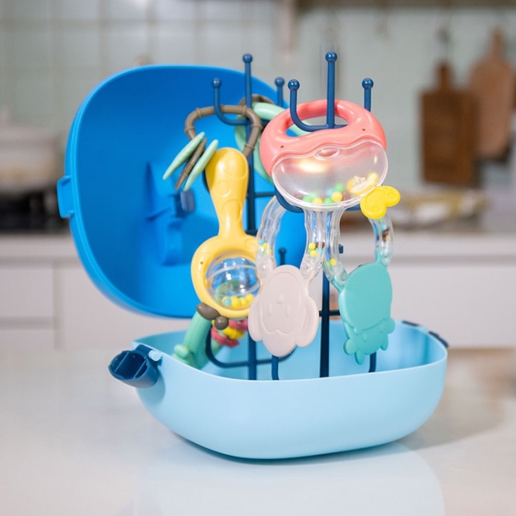 MoFun 2029A 2 in 1 Baby Rattle & Teether Set with Whale Storage Box 6 Mofun 2029A 2 In 1 Baby Rattle &Amp; Teether Set With Whale Storage Box - Image 6