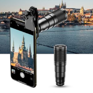 APEXEL APL-22X105 4-in-1 Metal 22X Telephoto Mobile Phone Lens Set