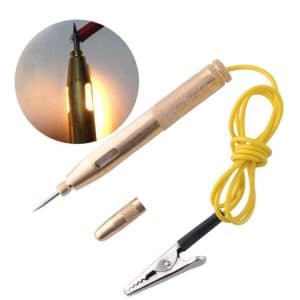 6-24V Electric Circuit Test Pen 2PCS - Copper Automotive Test Pencil