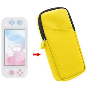 Switch Lite Mini Host Storage Carry Case | Zipper Soft Cloth Bag, Protects Console
