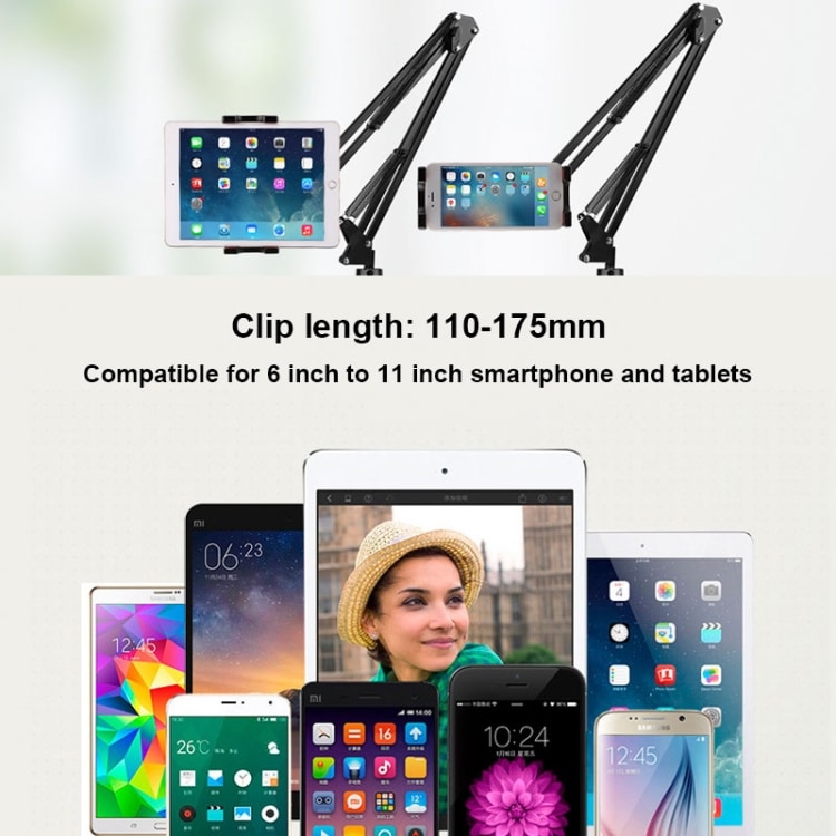 Universal Flexible Long Arm Lazy Phone Tablet Holder - 360° Rotating Clip Bracket 3 Tbd04024208 2.Jpg