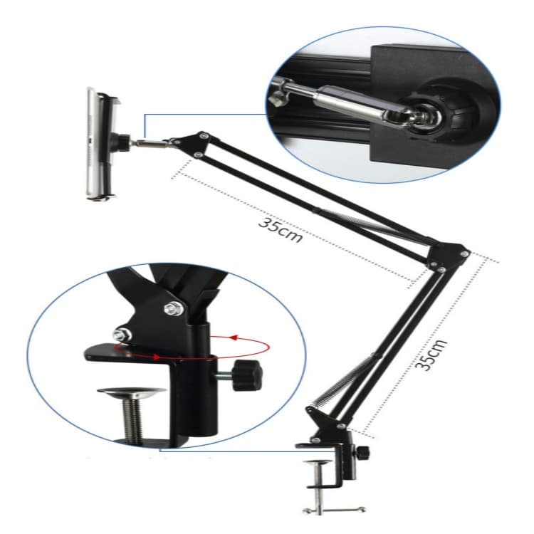 Universal Flexible Long Arm Lazy Phone Tablet Holder - 360° Rotating Clip Bracket 7 Tbd04024208 6.Jpg
