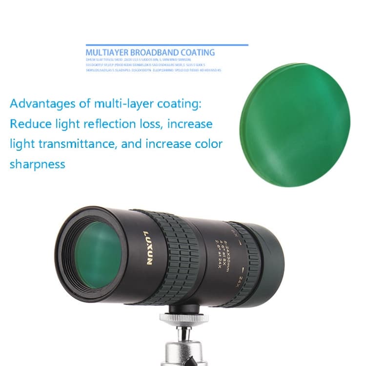 LUXUN 8-24X30 Night Vision Telescope with Phone Clip & Tripod - Enhance Your View! 3 Luxun 8-24X30 Night Vision Telescope With Phone Clip &Amp; Tripod - Enhance Your View! - Image 3