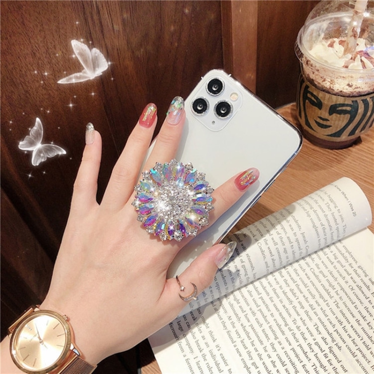 2 PCS Colorful Diamond Rotating Ring Holder with Pearls & Character Details 6 Tbd0424893201 5.Jpg
