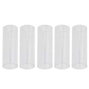 5PCS Acrylic Guitar Slide Tube Set for Folk Music - Smooth Sliding Performance