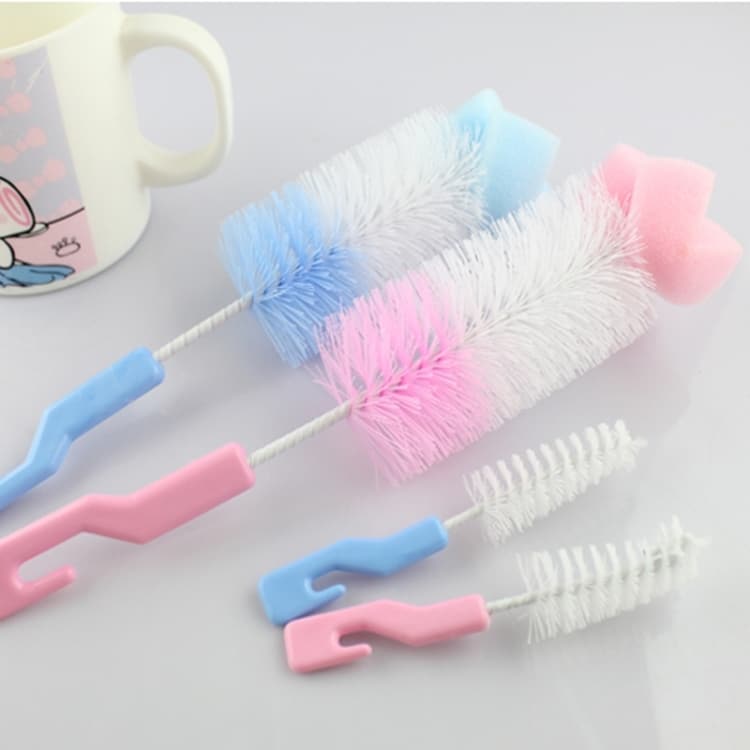 Baby Nipple Bottle Cup 360° Cleaner Brush Set, Random Color Delivery 2 Baby Nipple Bottle Cup 360° Cleaner Brush Set, Random Color Delivery - Image 2