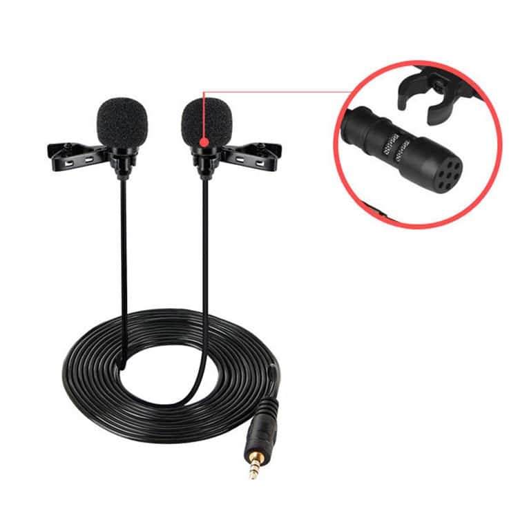 Dual Head Lavalier Condenser Microphone for Phone Karaoke - 2 People Live Singing 4 Dual Head Lavalier Condenser Microphone For Phone Karaoke - 2 People Live Singing - Image 4