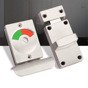 Stainless Steel Public Toilet Display Door Lock in Red & Green