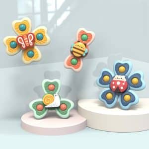 Baby Sucker Spin Toy - Fun Water Play, A6 Fingertip Top - Interactive