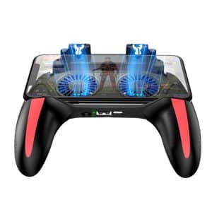 4-in-1 Gamepad: Dual Fan Cooling, Stand & Power Bank - Elevate Your Gaming!