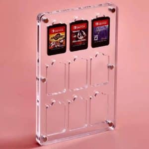 Nintendo Switch Crystal Clear Magnetic Game Card Storage Box • Keep games safe & organized