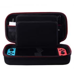 CHKJOK EVA Protective Sleeve for Switch OLED Console - Secure Bracket Design