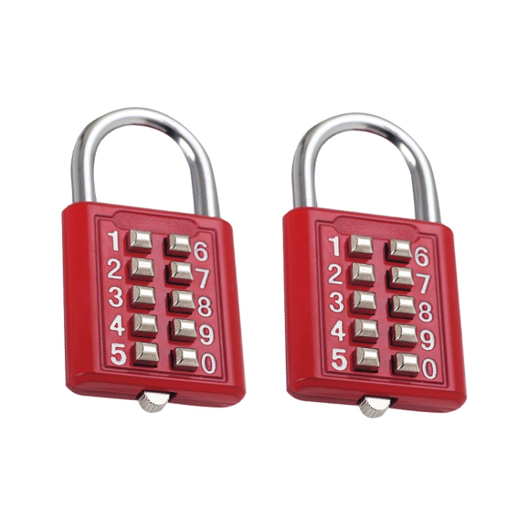 Secure Your Possessions: 2 PCS 10-Bit Button Password Lock for Cabinets, Tool Boxes 1 Secure Your Possessions: 2 Pcs 10-Bit Button Password Lock For Cabinets, Tool Boxes