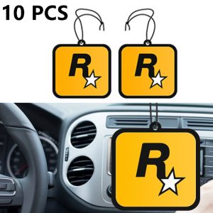 10 PCS Car Perfume Pendant - Aromatic Fragrance Decoration for Your Vehicle