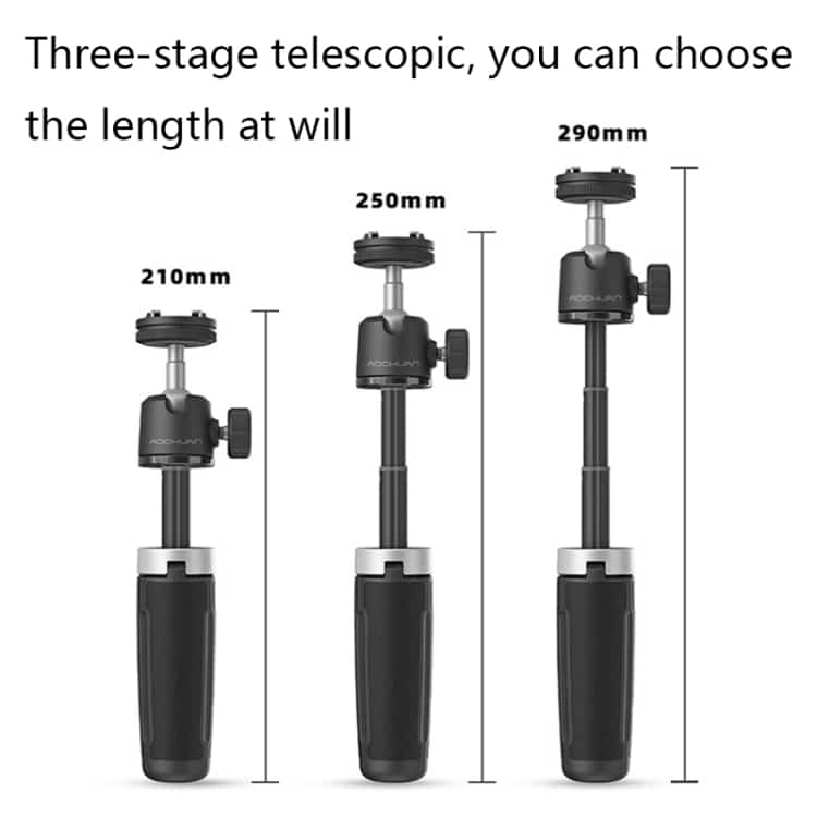 AOCHUAN MT-08 Telescopic Selfie Tripod • Compact Folding Design 3 Aochuan Mt-08 Telescopic Selfie Tripod • Compact Folding Design - Image 3