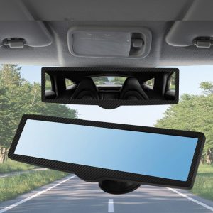 Carbon Fiber Rearview Mirror Glue Injection Suction Cup for CZC-255 Car •