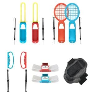 Nintendo Switch IPLAY HBS-447 10-in-1 Grip Set + Lightsaber & Racket Sports Kit