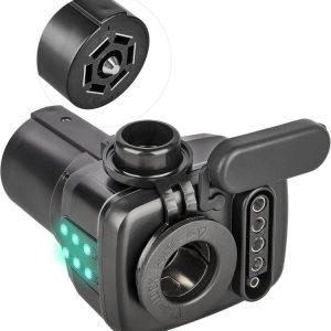 12V Truck Power Adapter with LED Tester - 7 Pin Connector for Easy Power Checks