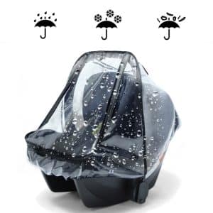 Protective Baby Carriage Rain Cover - Clear EVA Stroller Shield for Safety Seat