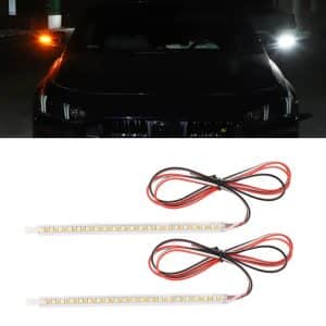 14cm LED Streamer Turn Signal Rearview Mirror Decoration - Pair