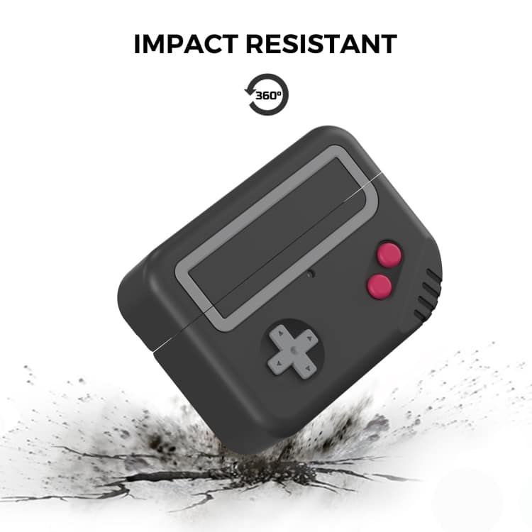 AhaStyle Split Silicone Cartoon Protective Case for AirPods Pro 2 - JY07(Gray/Black) 5 Tbd06035975 B4.Jpg