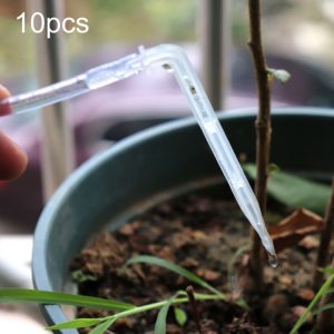 10pc Transparent Curved Drop Arrow Micro-Spray Irrigation Kit