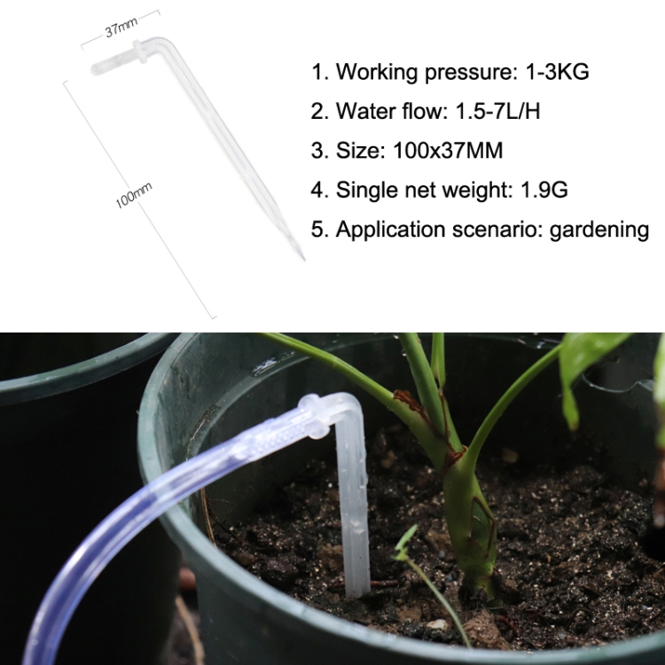 10pc Transparent Curved Drop Arrow Micro-Spray Irrigation Kit 7 10Pc Transparent Curved Drop Arrow Micro-Spray Irrigation Kit - Image 7